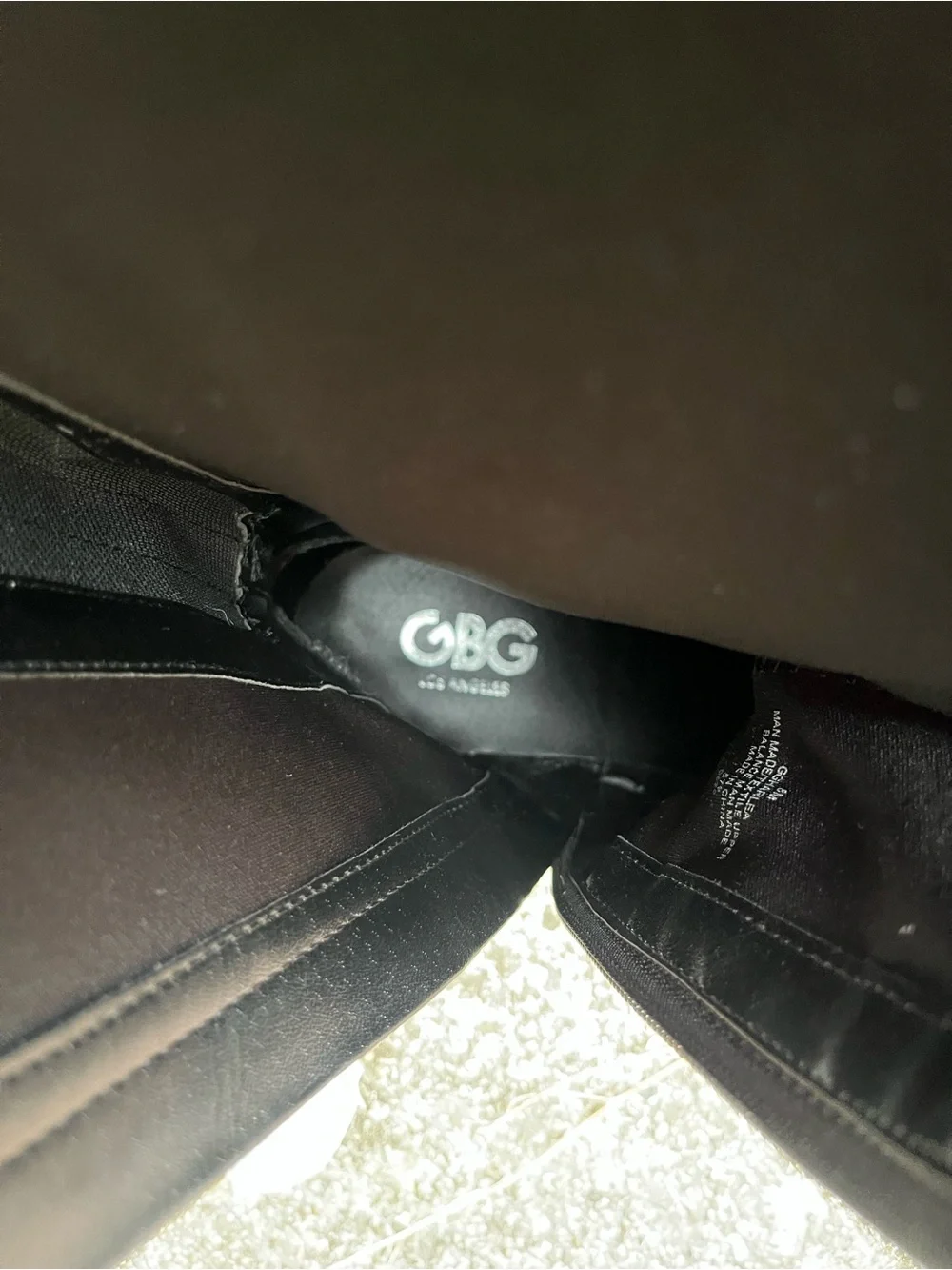 GBG LOS ANGELES Black Knee-tHigh Zipper Riding Boots